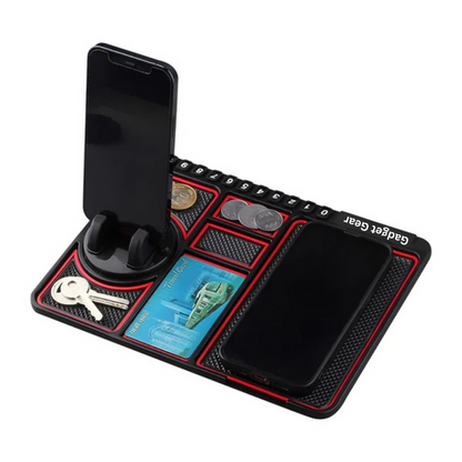 CAR DASHBOARD MAT - ANTI-SLIP W/ PHONE HOLDER & CONTACT DISPLAY